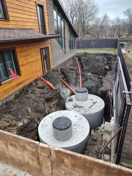 СЕПТИК за 1 день Каналізація для будинку / Підключеня / Бетонні круги