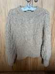 Wełniany gruby sweter w splot warkoczowy H&M rozm. XS