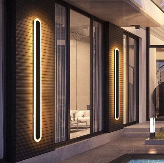 Lampa Kinkiet Led Ogrodowa Elewacyjna Zewnętrzna Długa 1M Barwa Ciepła