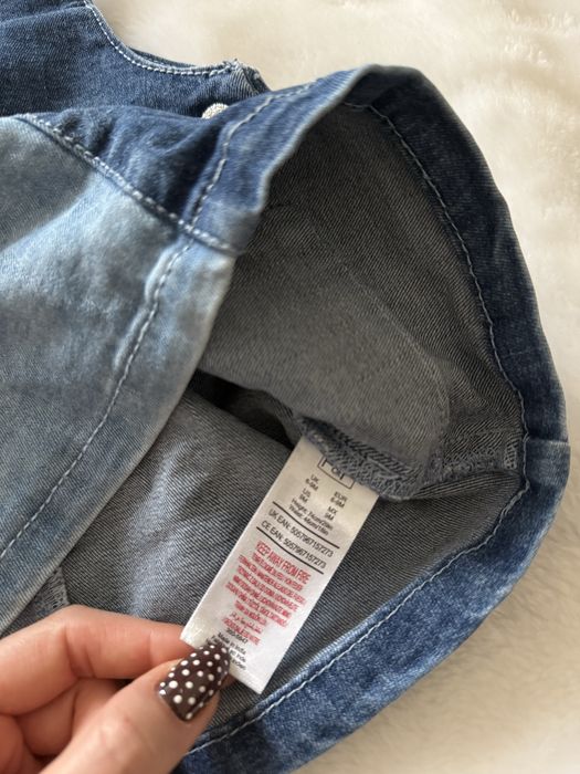 Jeansowe ogrodniczki f&f