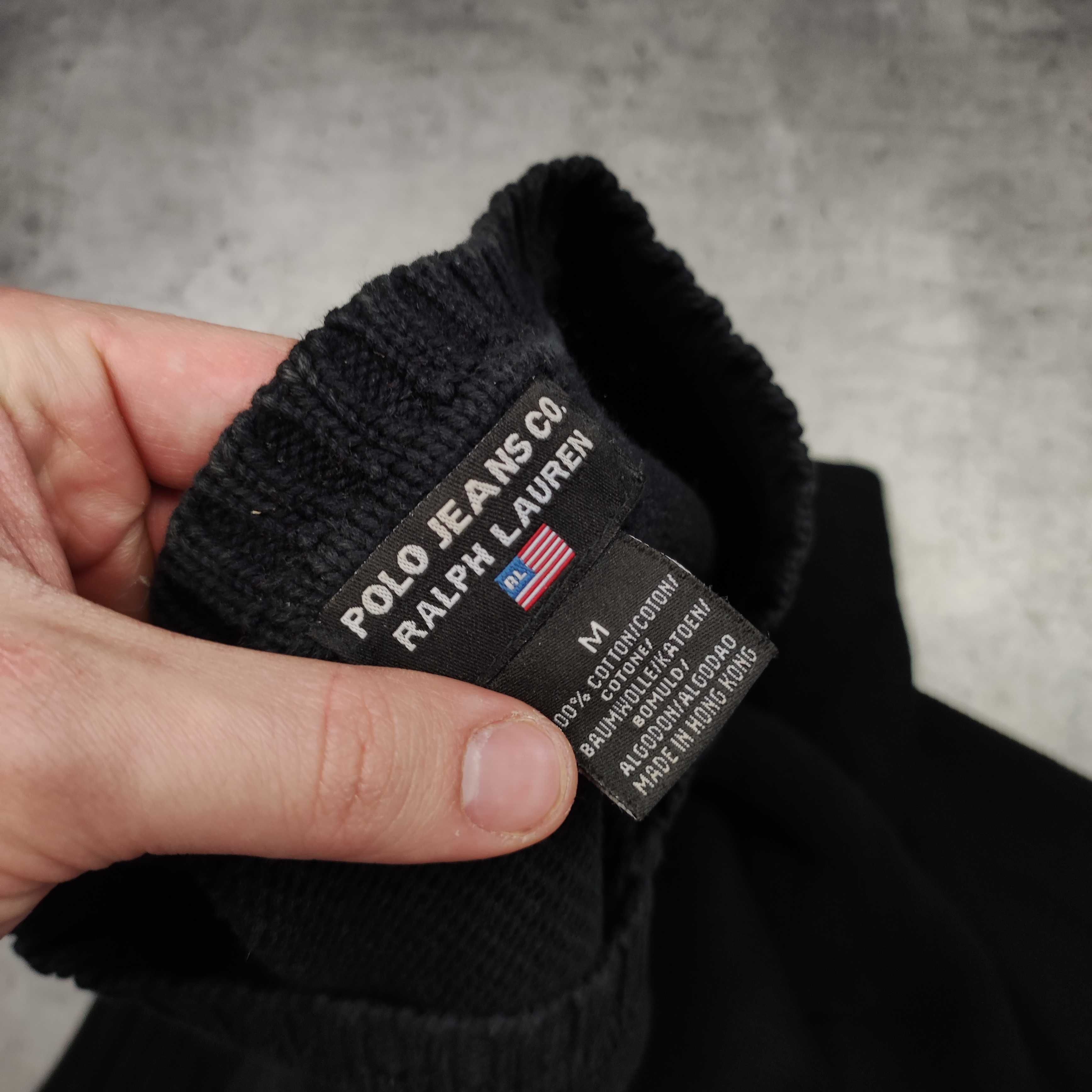 MĘSKI Elegancki Sweter Polo Sport Jeans Ralph Lauren V Kołnierzyk Logo