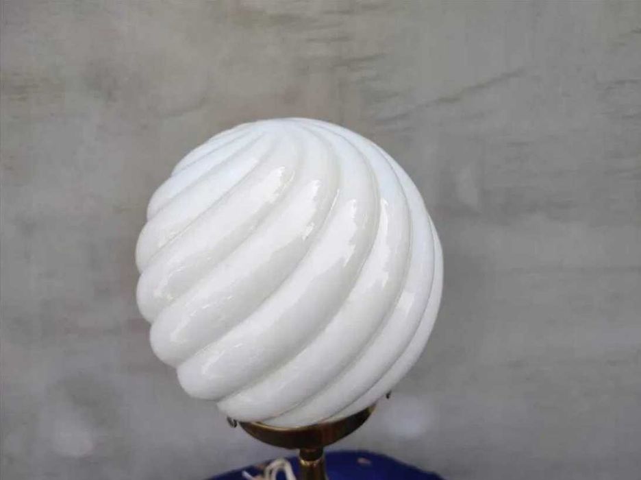 Art deco,mosiężna lampka wys.43,5 cm.