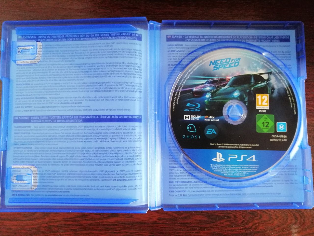 Gra need for speed na PS4