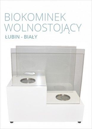 Biokominek Łubin BIAŁY