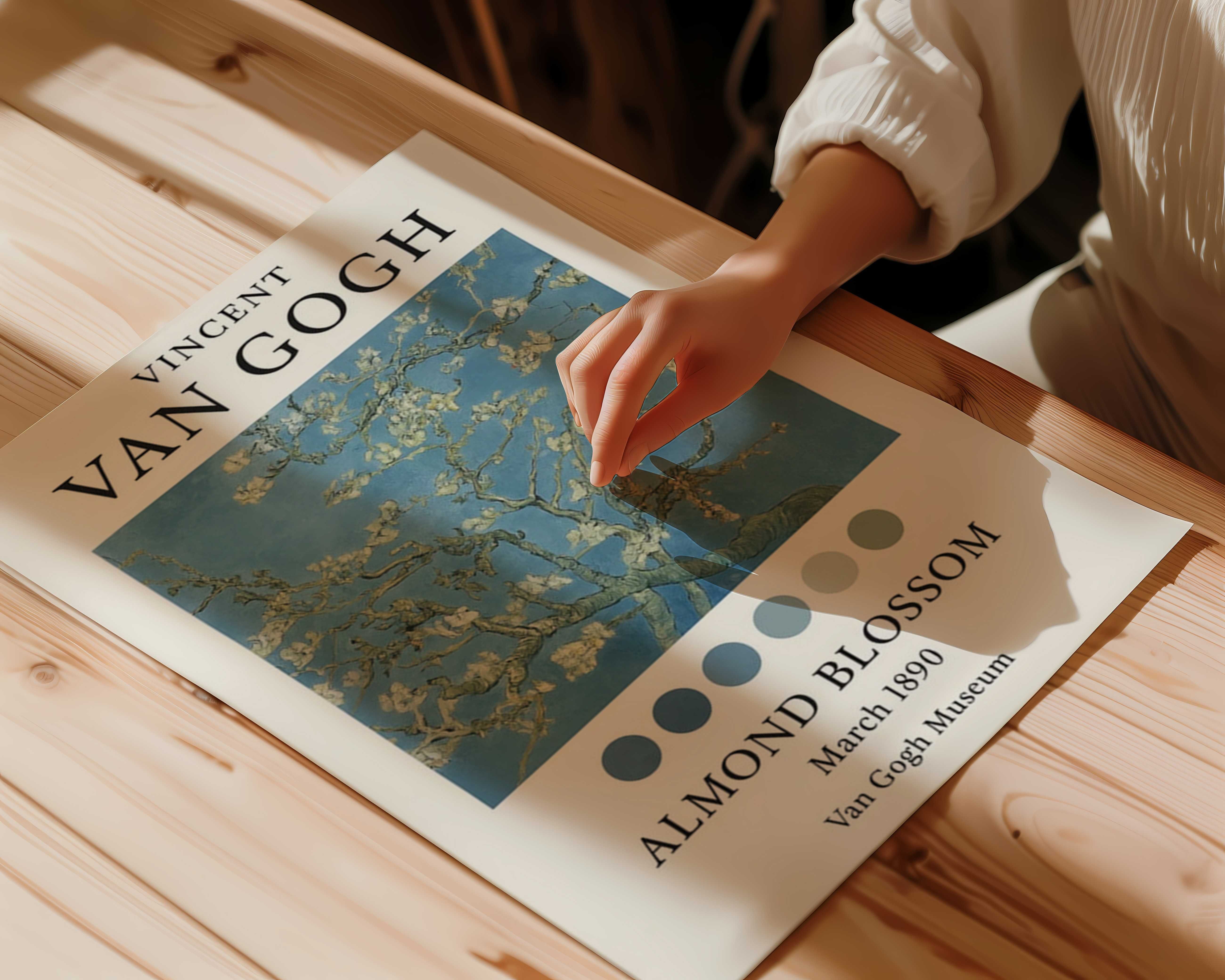 Plakat Van Gogh Almond Blossom – Kwiaty Migdałowca Retro Vintage 40x50