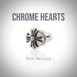 Срібна сережка Chrome Hearts Plus