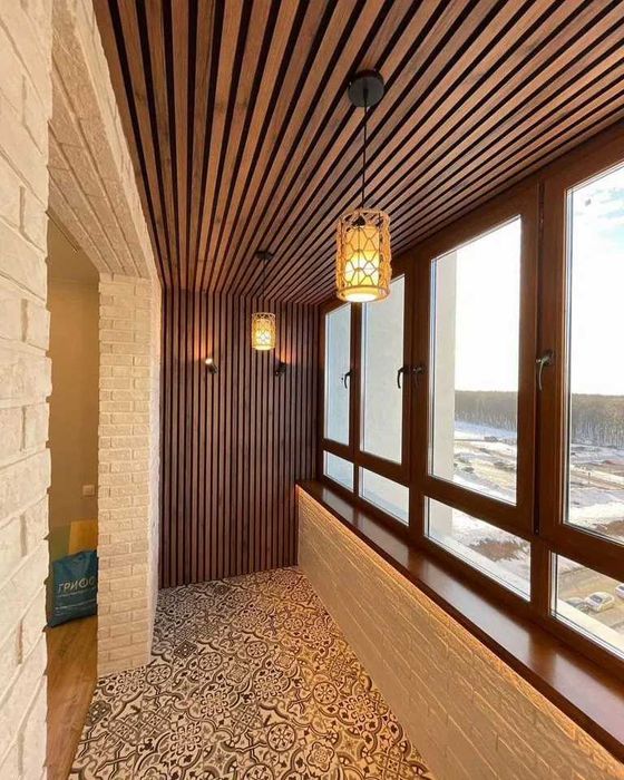 Балкон під ключ Утеплення балкону  Обшивка балкону Київ Утепление