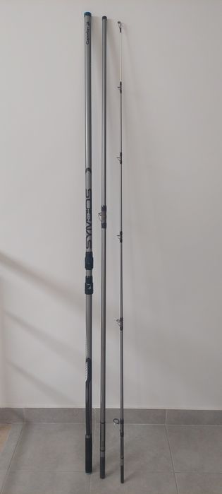 Conjunto canas surfcasting Vega Elite Surf, Caperlan Symbios 500 e 450