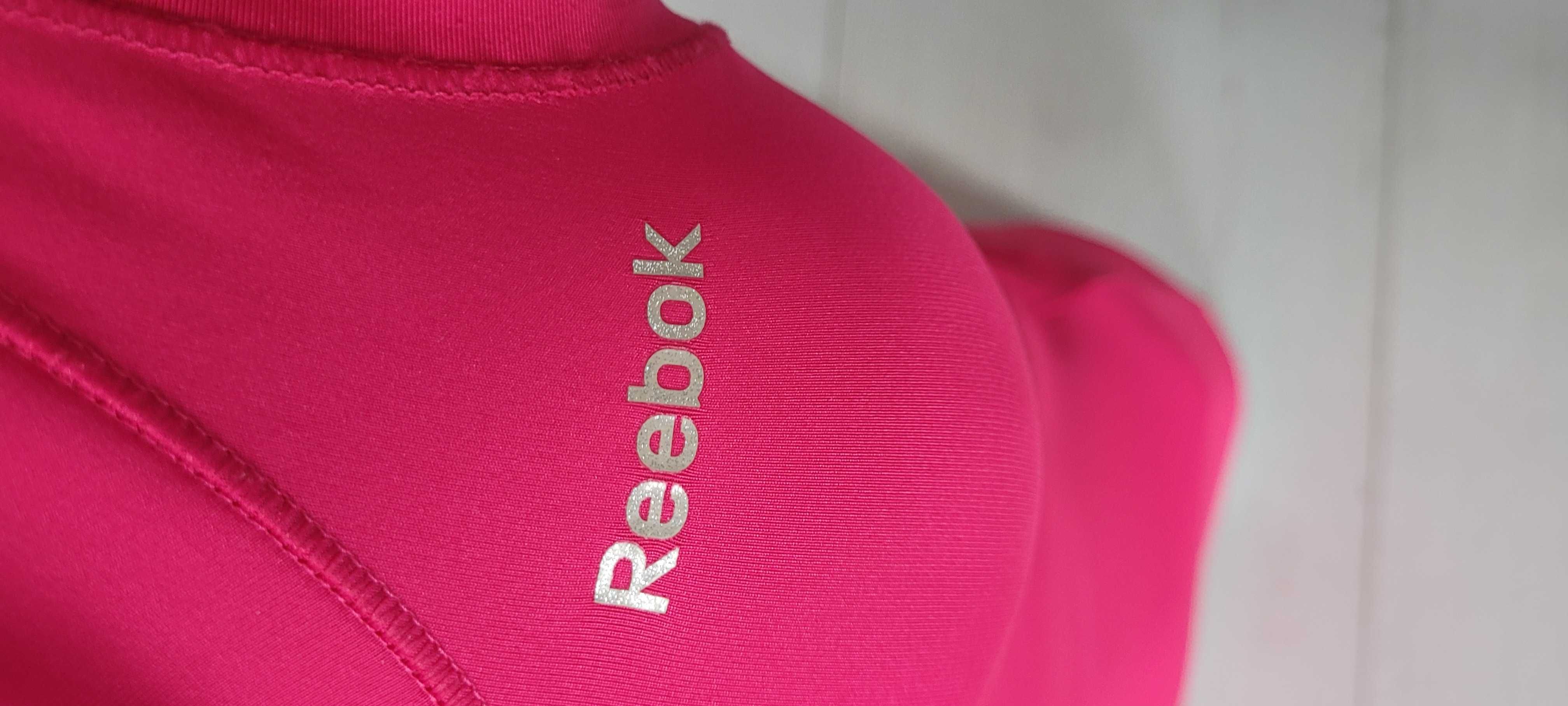 Różowa koszulka sportowa treningowa fuksja Reebok,rozmiar xs