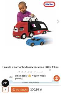 Wielka laweta Little Tikes z autami -75% ceny okazja:)