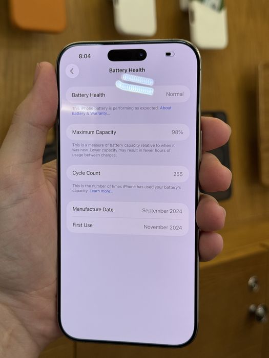iPhone 16 Pro Max 256gb Natural ідел 1 рік гарантія
