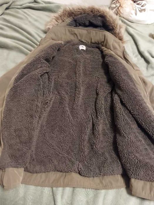 Kurtka z kapturem zimowa parka ocieplana L/xl