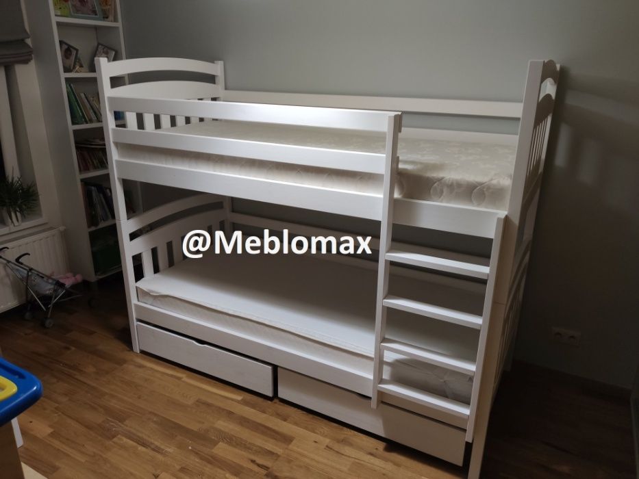 Masywne Mocne Łóżko piętrowe Wrocław dla dzieci dorosłych drewniane