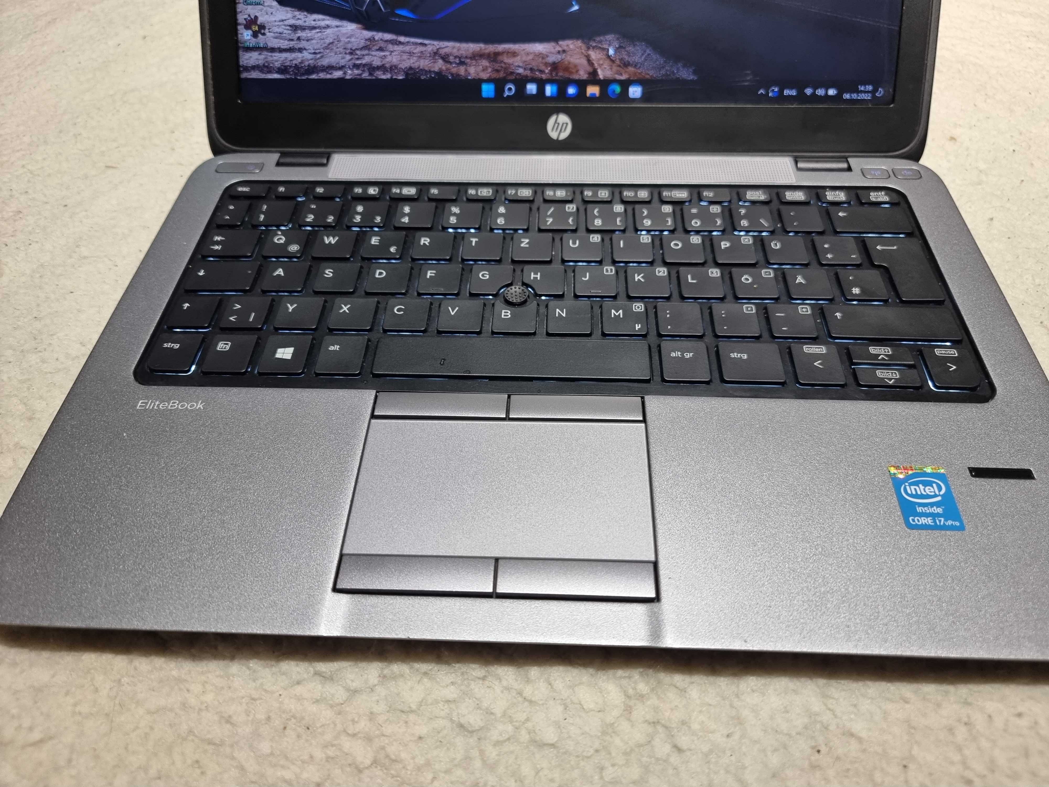 Ноутбук Hp elitebook 12 HD LED/Intel core i7/8Gb ddr3/ SSD/ Intel UHD