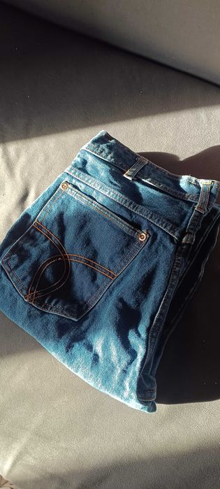 Spodnie dżinsowe z szerokimi nogawkami r. 48