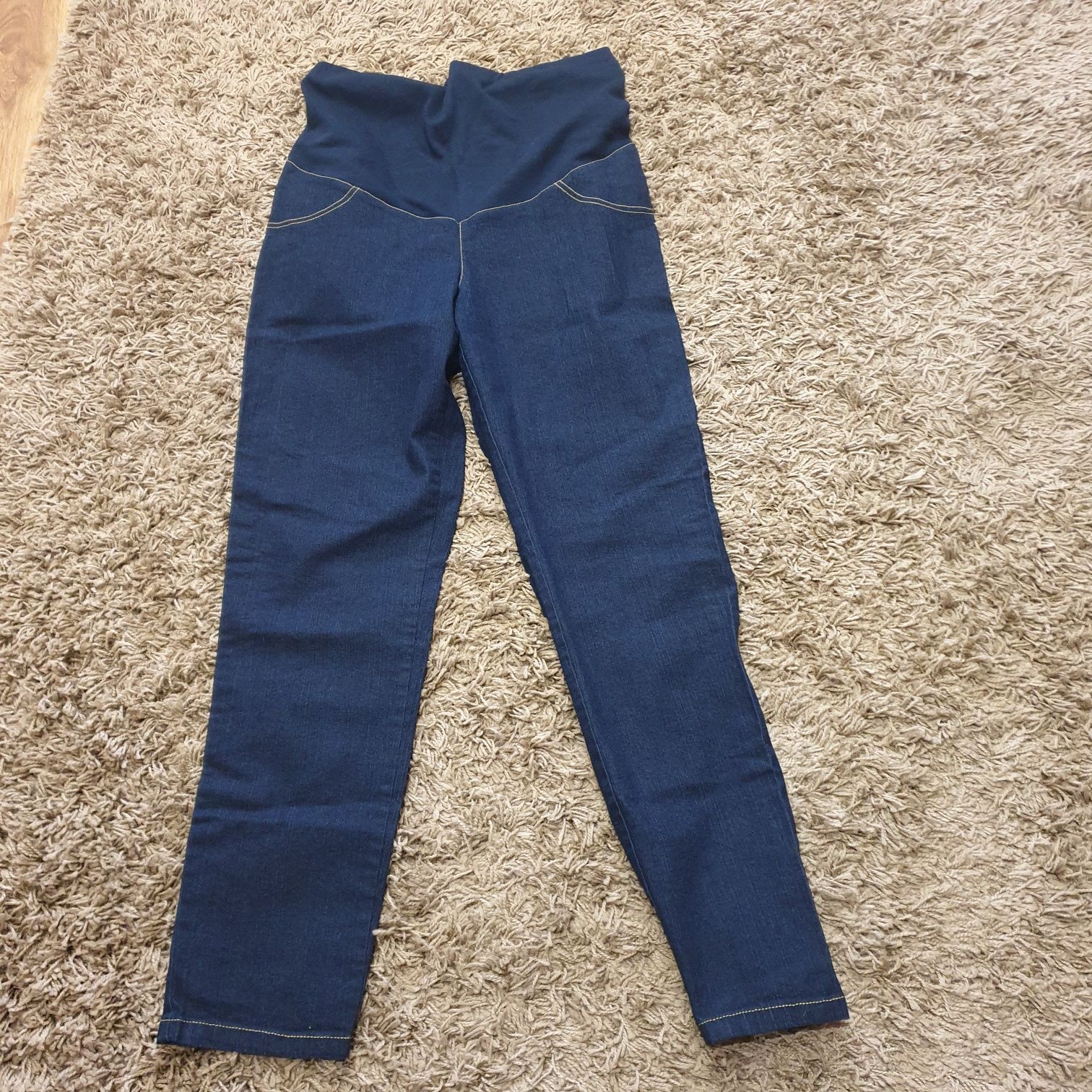 Spodnie ciążowe jeans z panelem XXL rozmiar 48