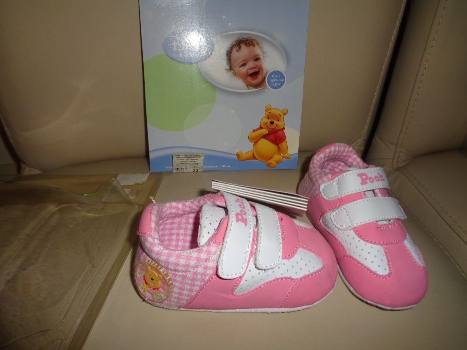 DISNEY baby POOH różowe sportowe adidaski buciki niemowlęce NOWE r. 20