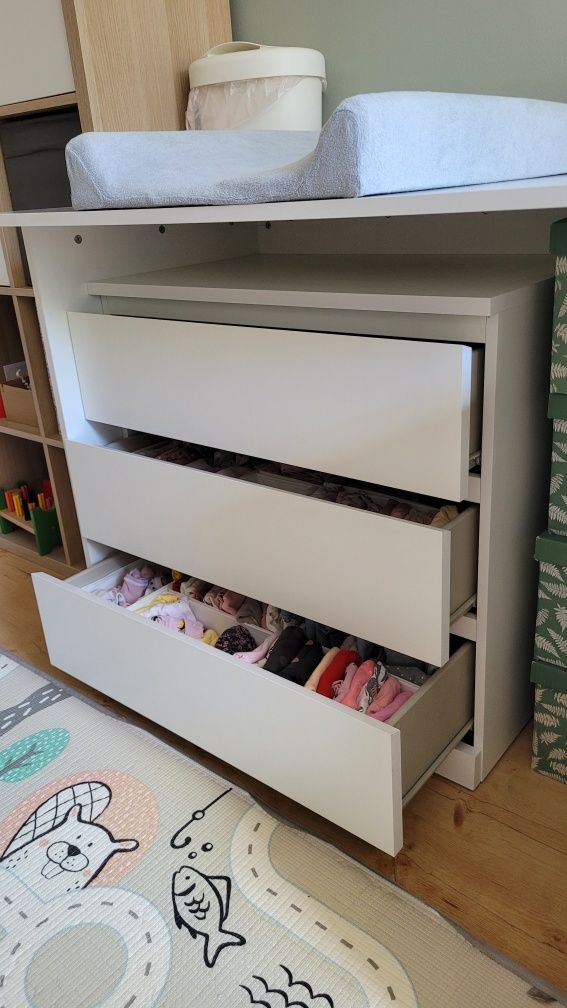 Ikea Malm z nadstawką na przewijak
