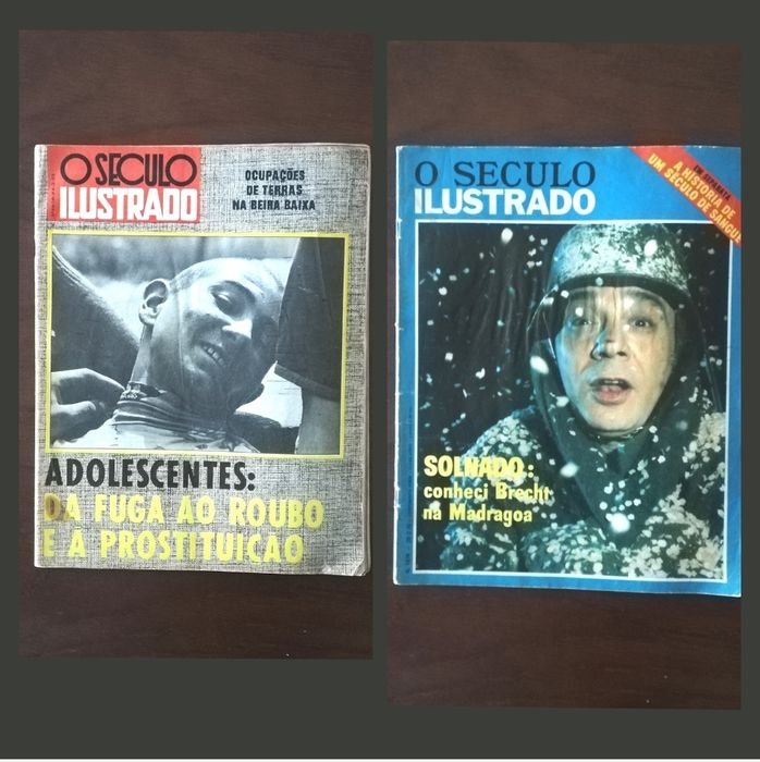 Conjunto de 2 Revistas "O século ilustrado", de 1975 e 1976