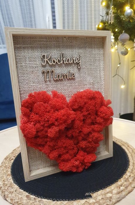 Walentynki Prezent mech czerwony serce na święta Dzień Babci, Mamy