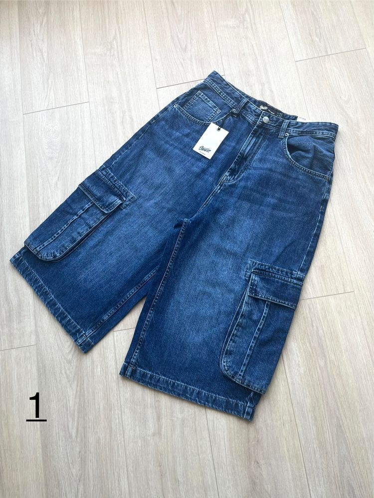 Шорти Pull&Bear (S-L) Широкі Оригінал Шорты Широкие Нові Мужские