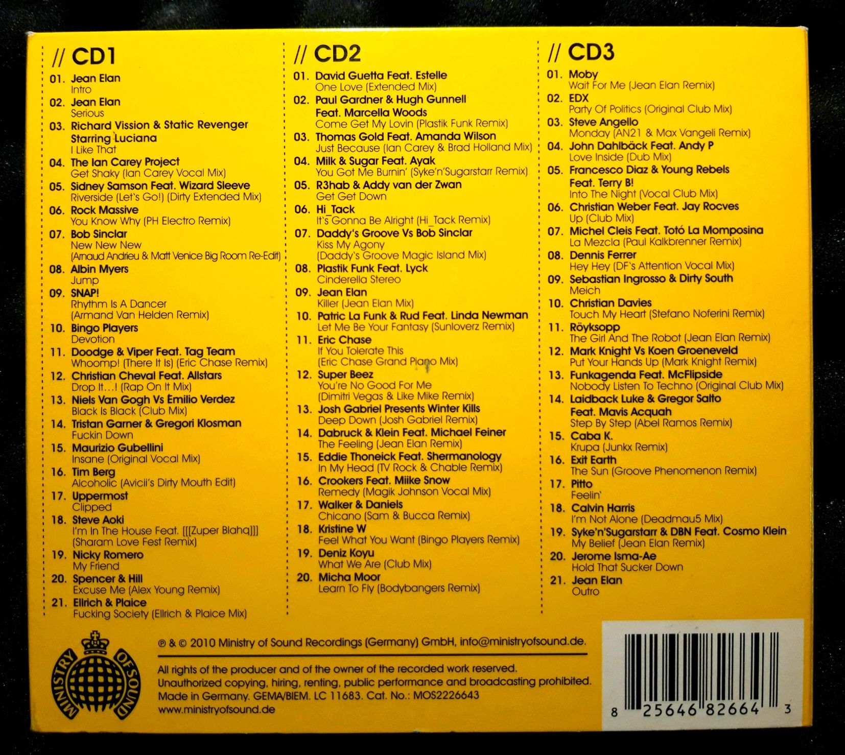 Clubbers Guide 2010 (3xCD, 2010)