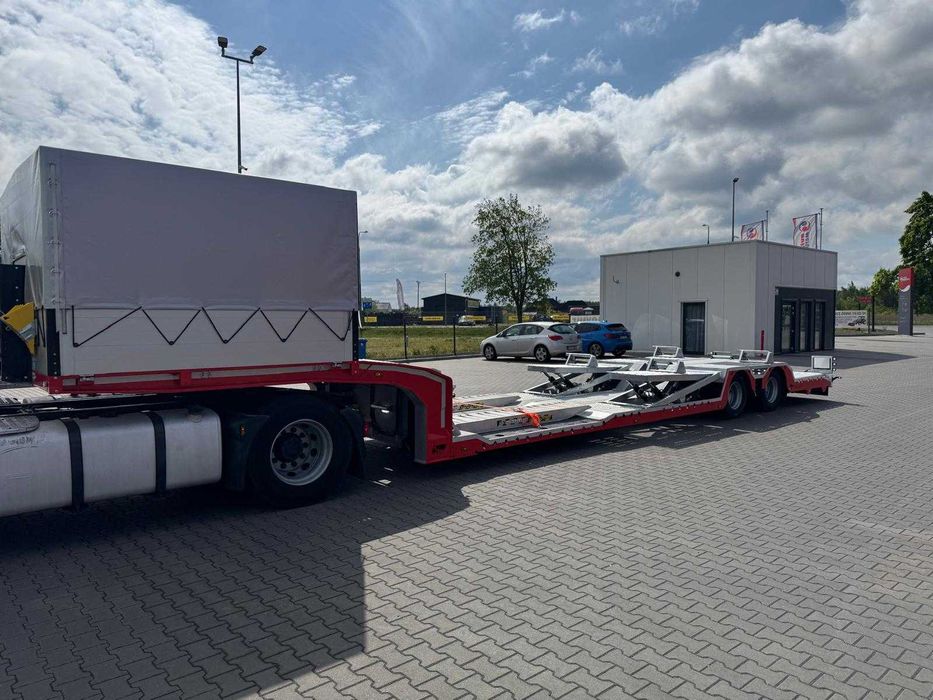 Wynajem naczepy niskopodwoziowej, lawety, transport