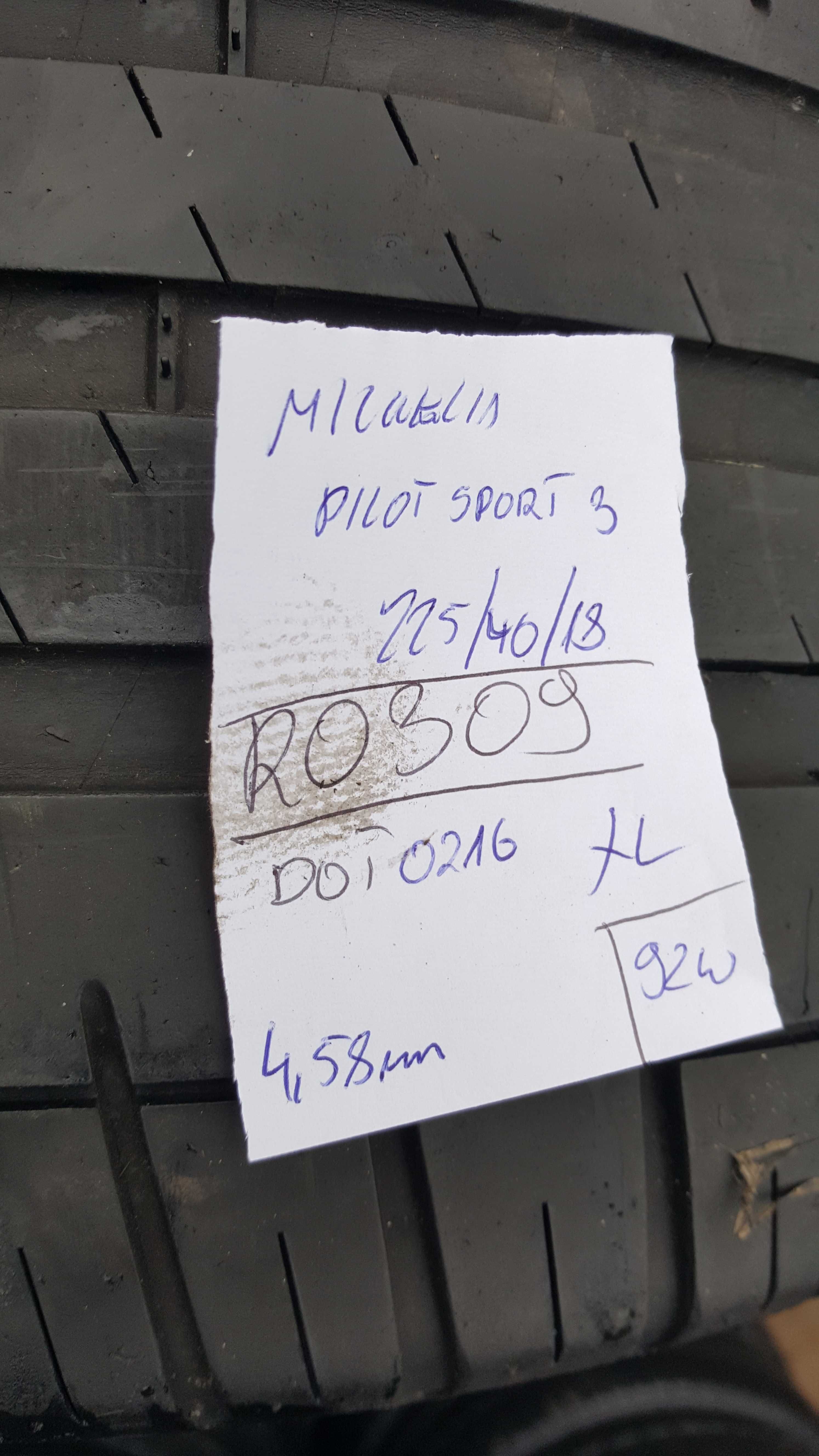 Michelin 225/40 r18 Pilot Sport 3 XL /// 4,6mm!!! 2016r