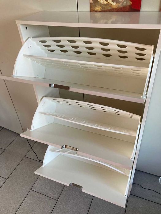 szafka na buty  -szafka drewno- HEMNES Ikea-regal-sekretarzyk-drewno