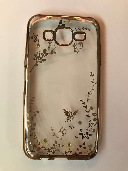 Capa em Silicone Minion+capa transparente dourada para Samsung J5 201