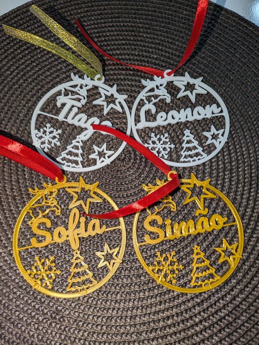 Bolas Natal Personalizadas com nome