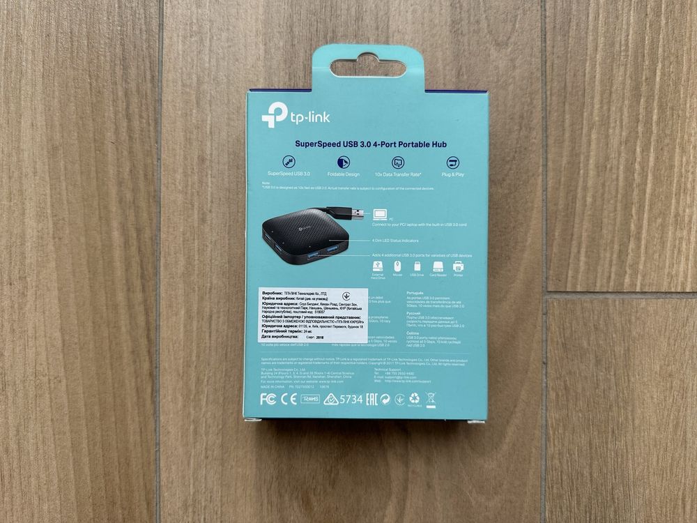 USB хаб концентратор на 4 порта tp-link superspeed usb 3.0