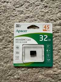 Карта памяти Apacer Micro SD 32gb (новая)