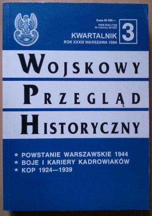 Wojskowy Przegląd Historyczny 1994 nr 3
