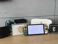 Nintendo Switch OLED Zelda Edition – pełen zestaw + akcesoria premium!