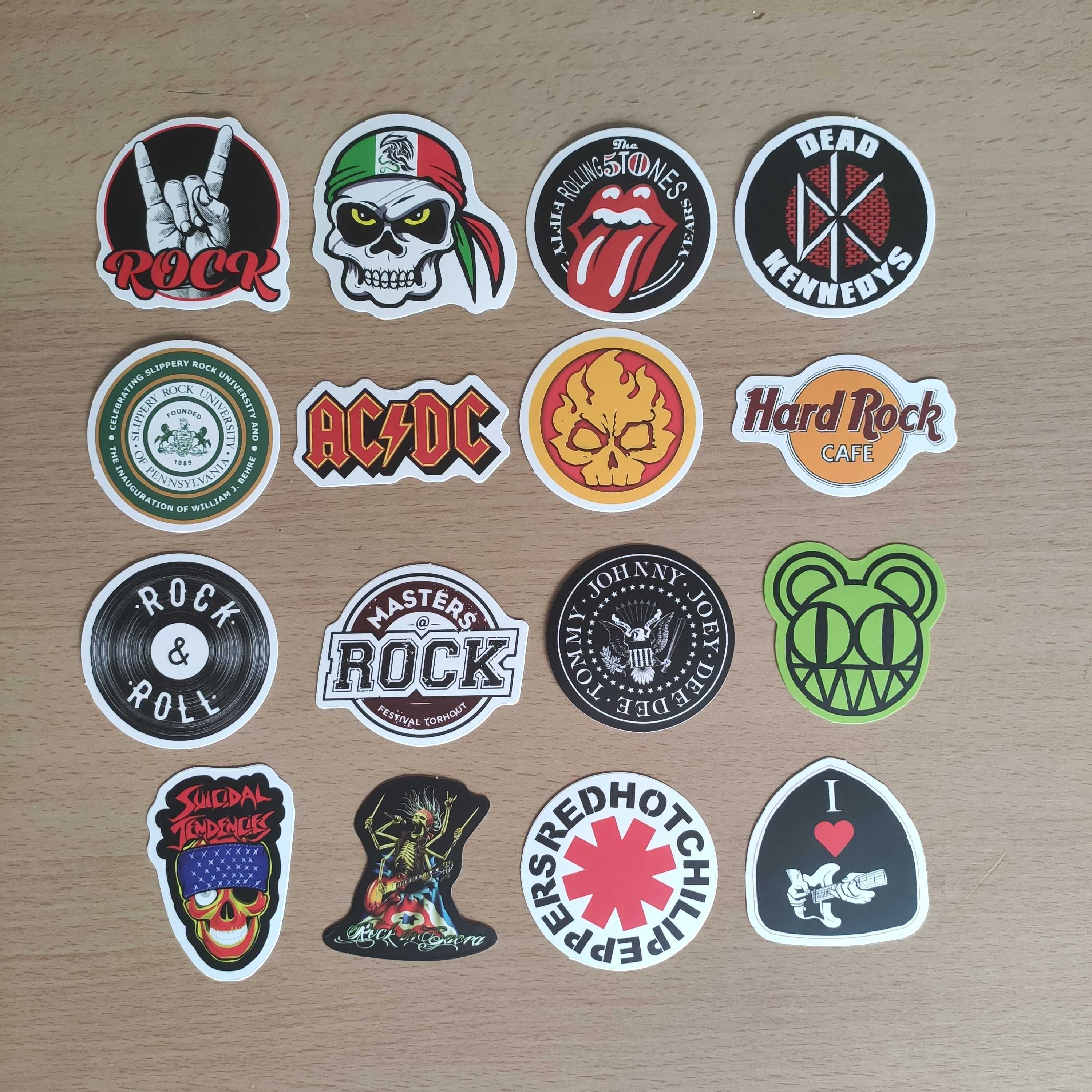 50 Autocolantes Adesivos Stickers Musica Rock