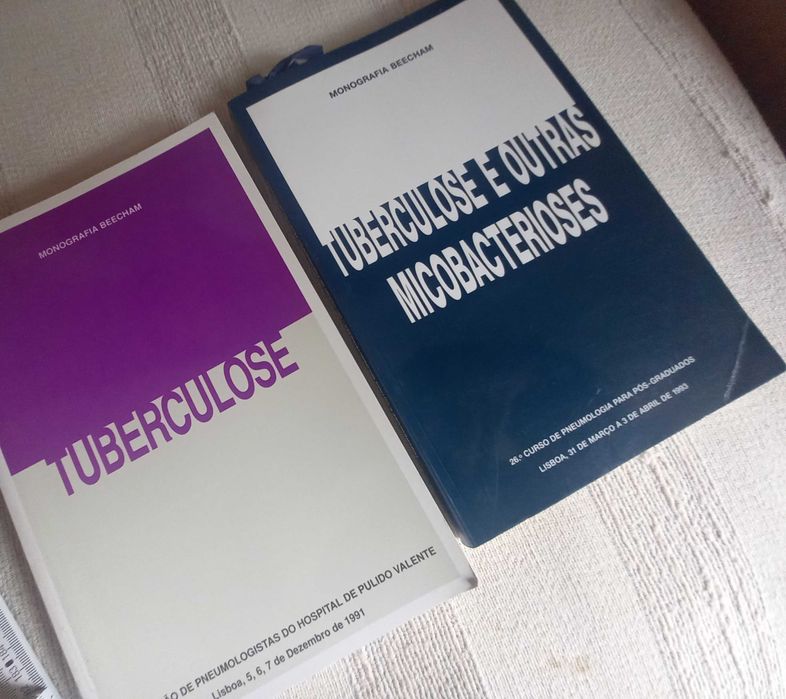 2 livros de Medicina a Tuberculose monografias Becham