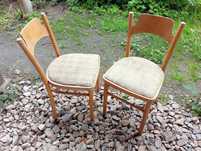 Stare Drewniane Krzesło Taboret Aga Jar Patyczak Thonet PRL