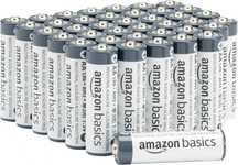 Pacote de 40 pilhas alcalinas AA, 1,5 volts, vida útil de 5 anos