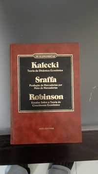 Livro Capa Dura Os Economistas Kalecki Sraffa Robinson