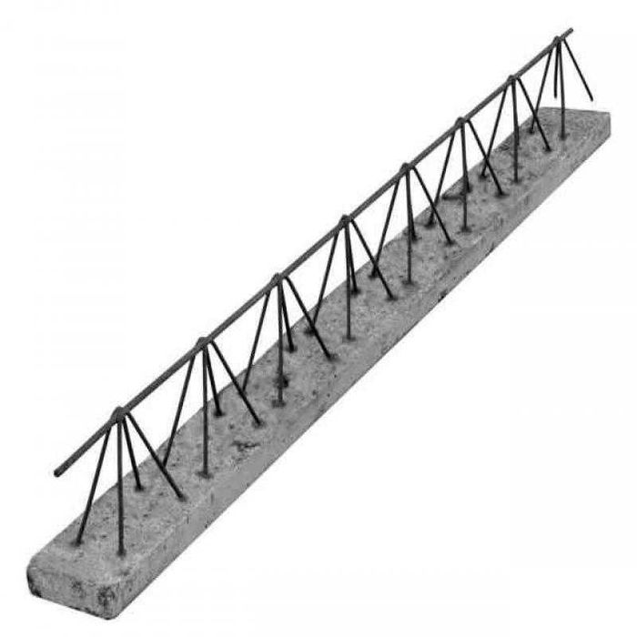 Strop TERIVA 4,0/1, stal, belit, bloczki betonowe, styropian