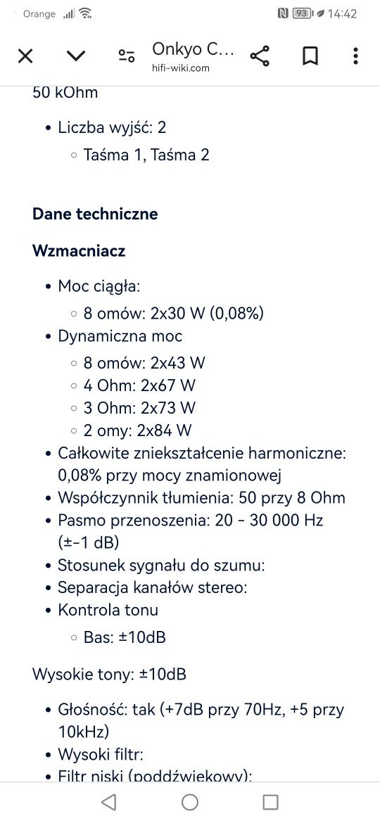Odtwarzacz  Onkyo CR 70R po pełnym serwisie
