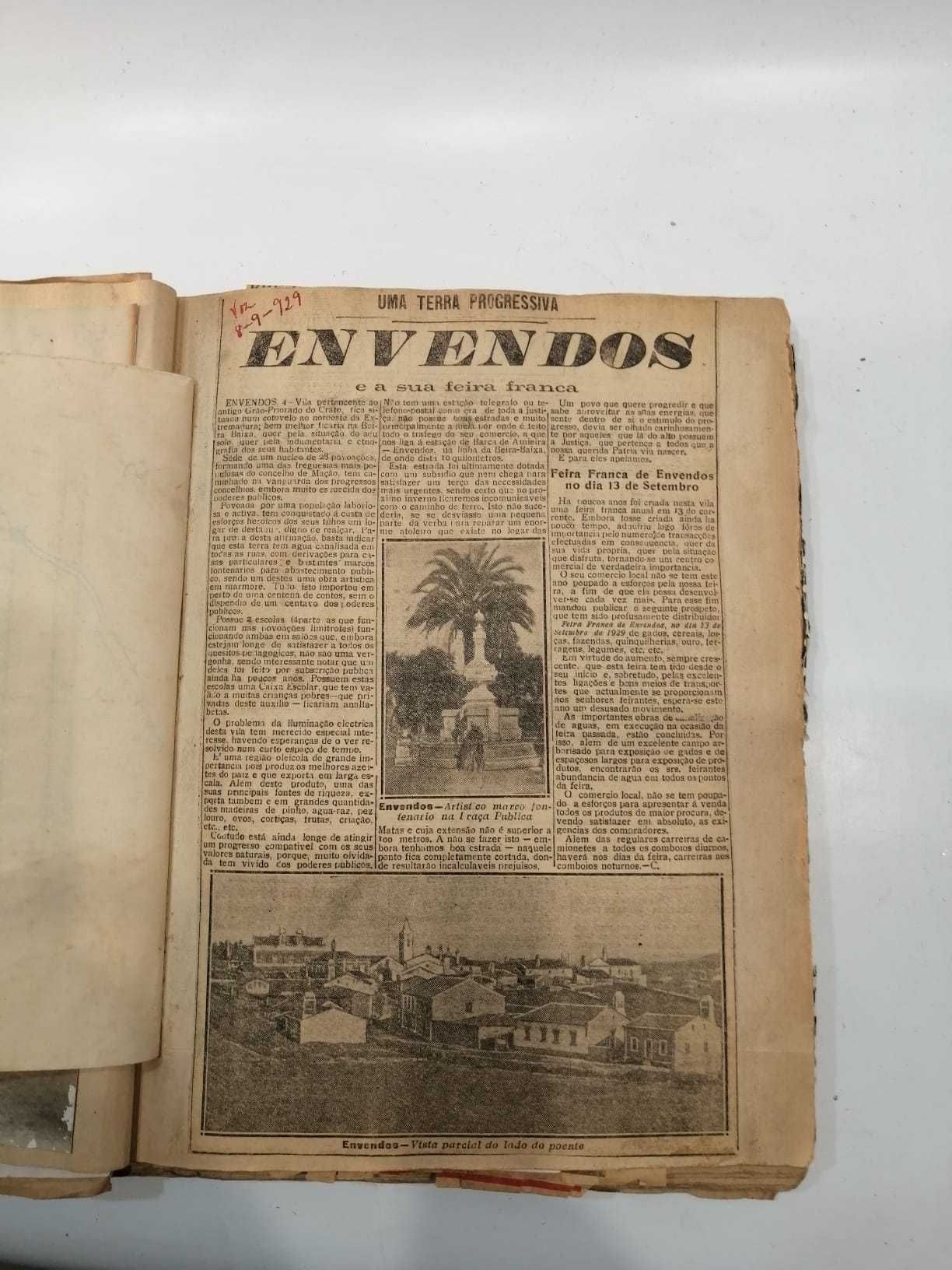 Mação - Envendos -Santarém-Documentos Históricos de 1920