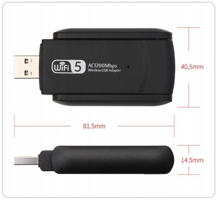 KARTA SIECIOWA WI-FI adapter usb 3.0 1200mbps dual