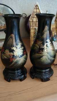 деревянные вазочки роспись китай 50-60г
