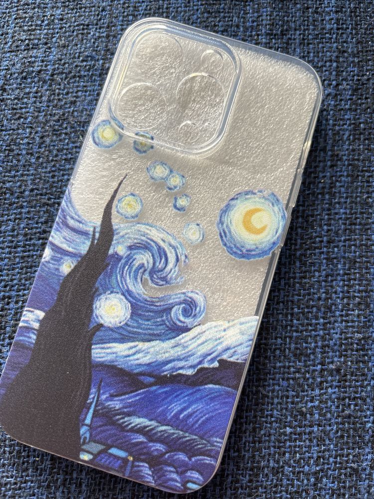 Capa Iphone 14 Pro - Pintura Noite Estrelada - Van Gogh