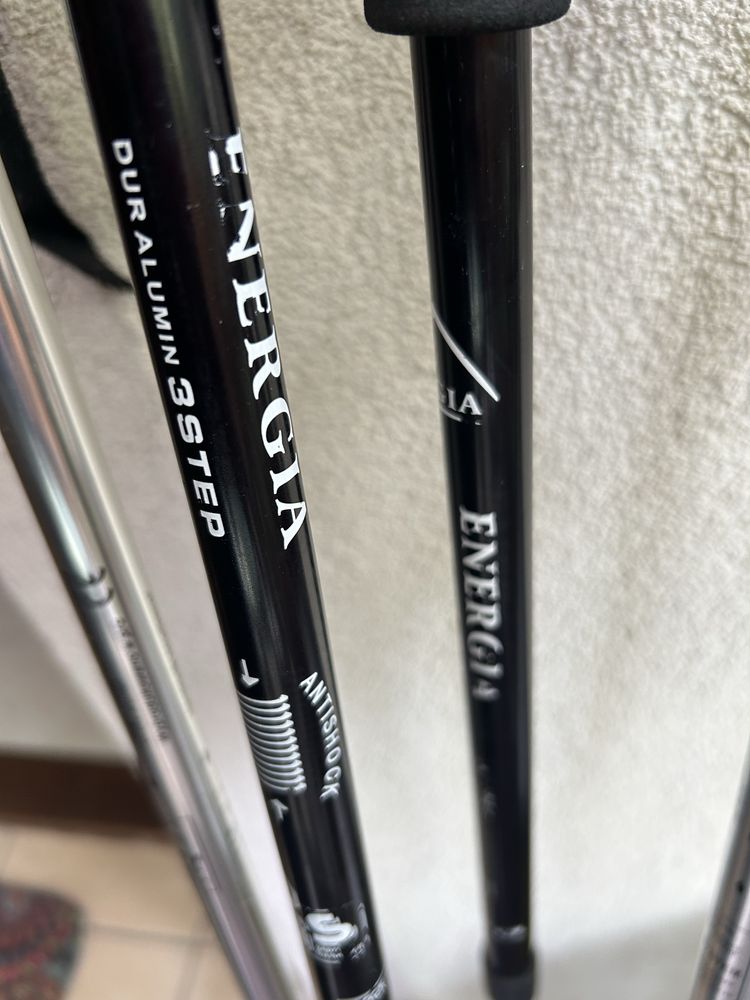 Kijki do nordic walking regulowane aluminiowe