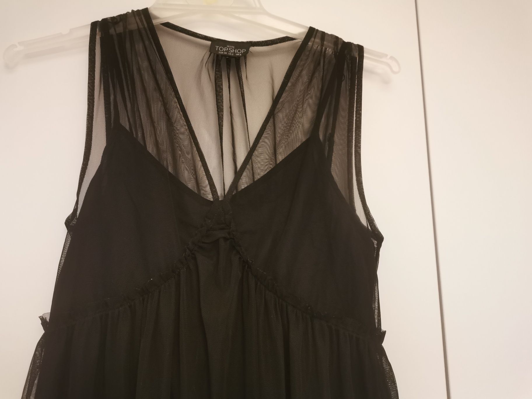 Sukienka topshop 34 elegancka wyjściowa tiulowa