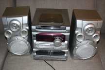 Wieża AIWA NSX 5214 kolumny głośnikowe Goodmans - komplet - sprawne.