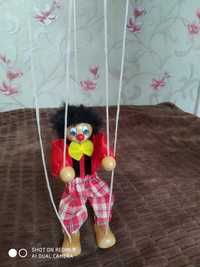 Игрушка клоун на веревочках дудочка в подарок